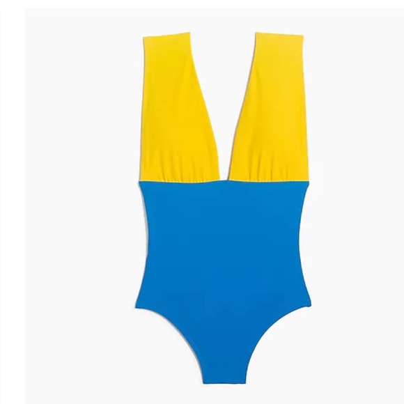 Jcrew one piece color block bathing suit - Picture 2 of 6